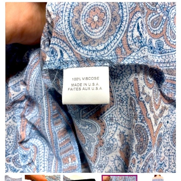 MISA Los Angeles Darla Off Shoulder Dress Small Muted Paisley from Revolve - Picture 7 of 9